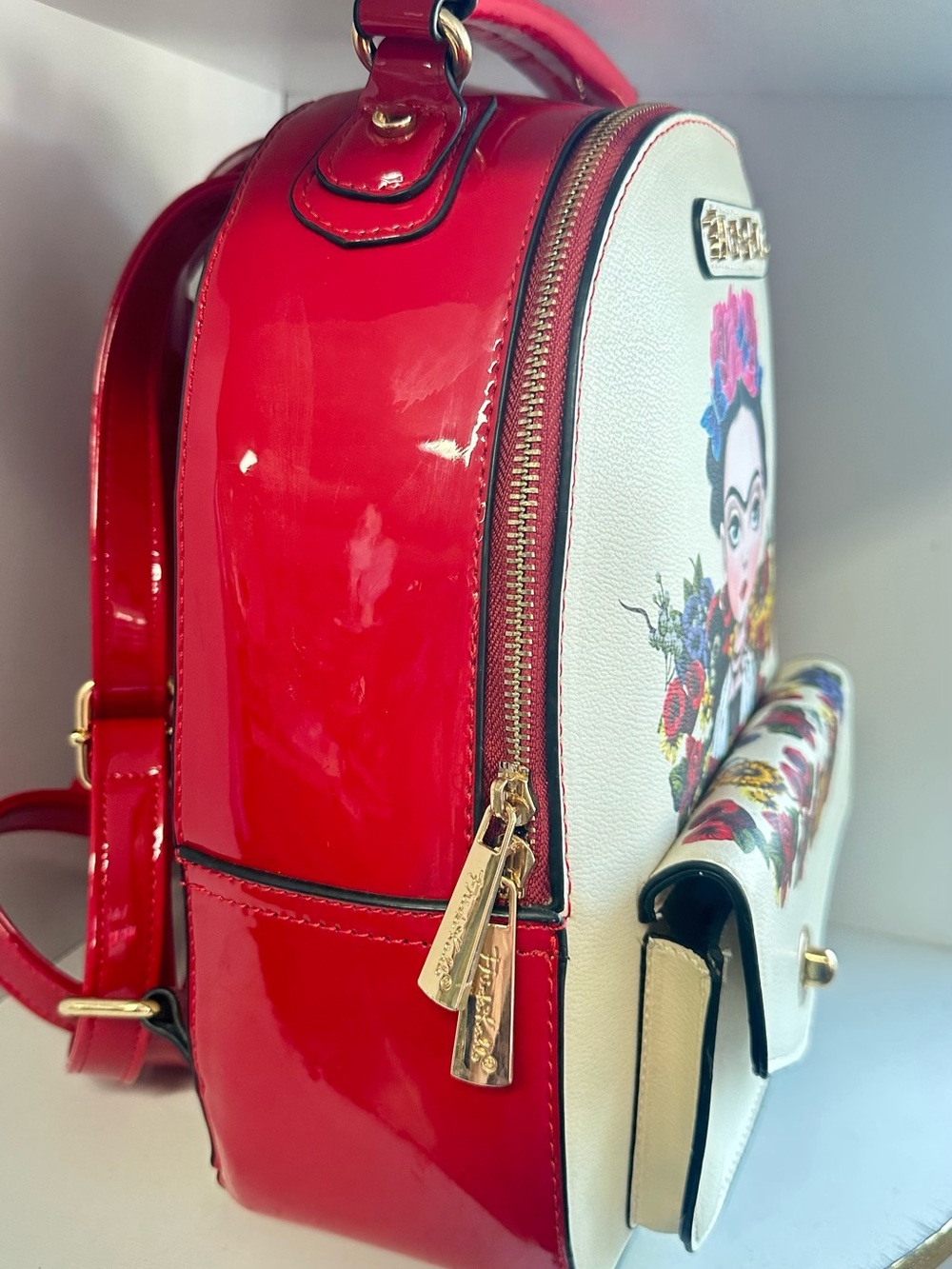 Cream Floral Backpack - Picture 2 of 6